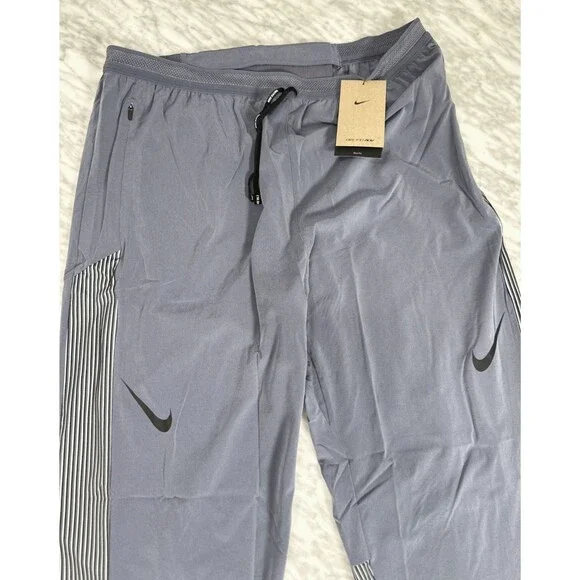 Nike AeroSwift Men's Dri-FIT ADV Running racing Pants FN3361-003 Grey Large NEW